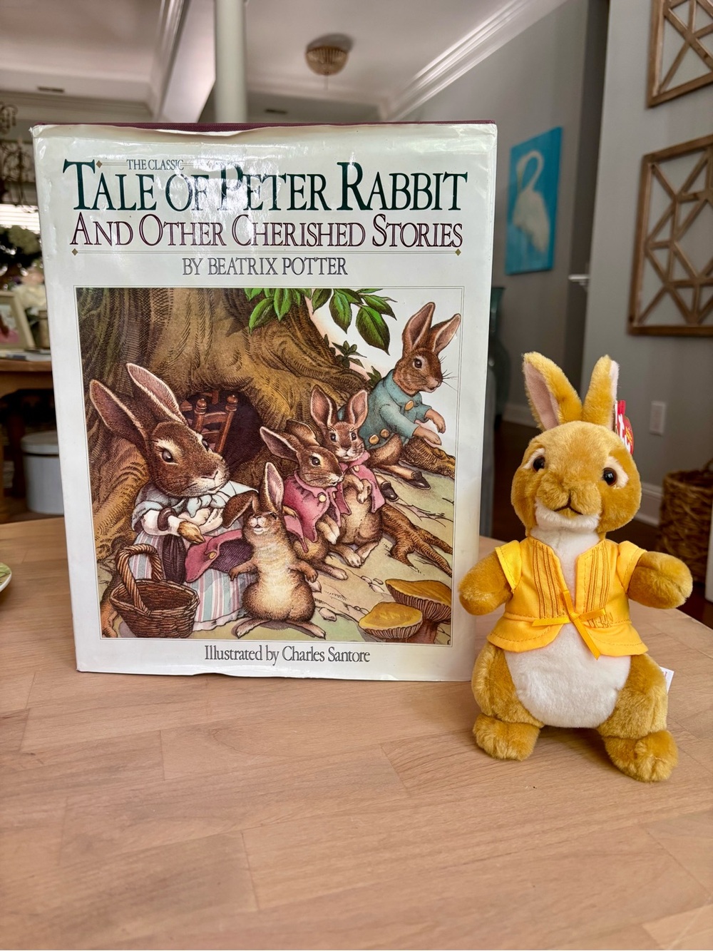 🐰 Peter Rabbit Mopsy Beanie Baby & Beatrix Potter Book